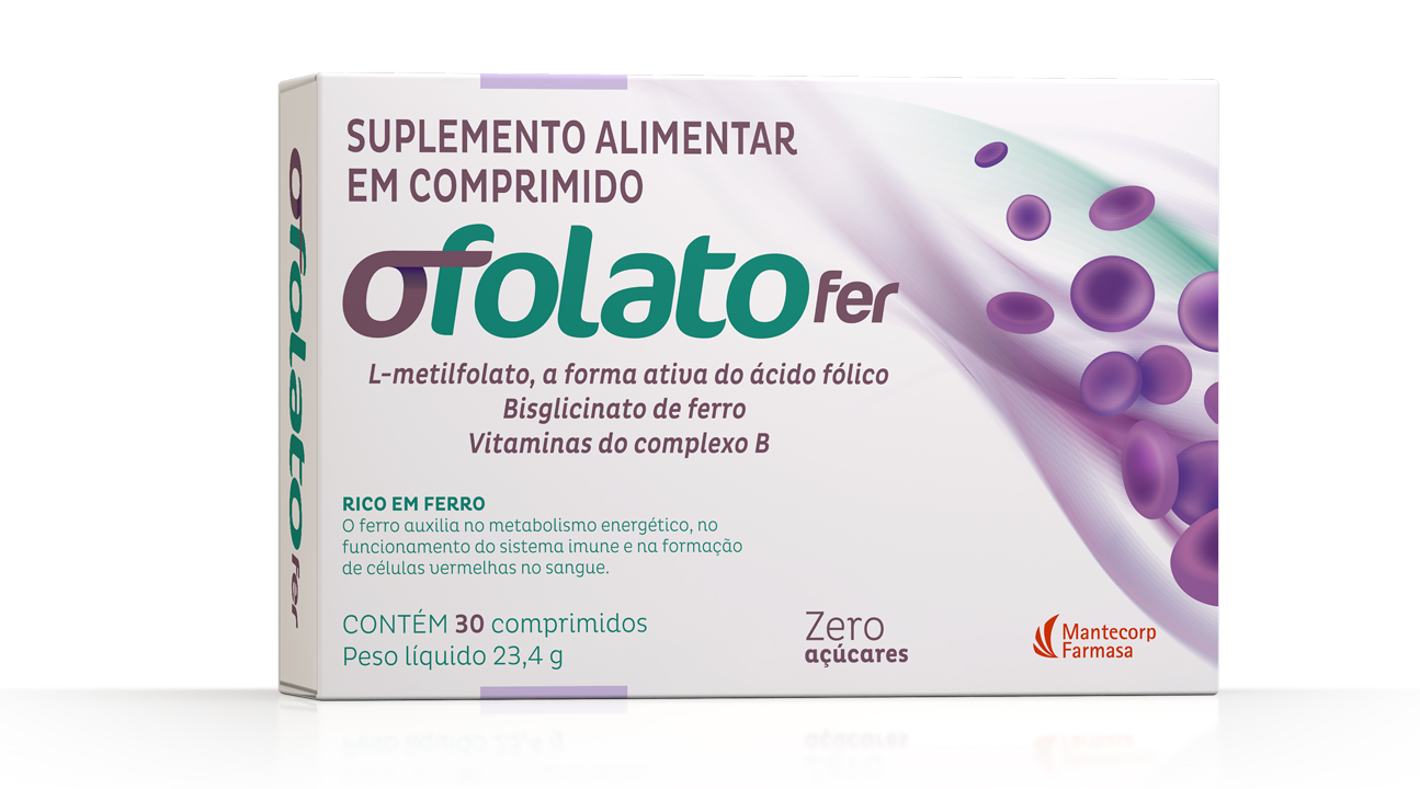 Drogaria Mantiqueira - OFOLATO 30 COMPRIMIDOS O L- metilfolato de cálcio é  o metabólito ativo do ácido fólico, a vitamina B9 que desempenha várias  ações no nosso organismo. Sugestão de uso: Ingerir