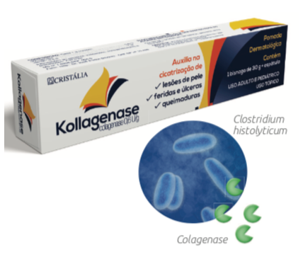 Papel da colagenase tópica no desbridamento e na cicatrização de úlceras cutâneas