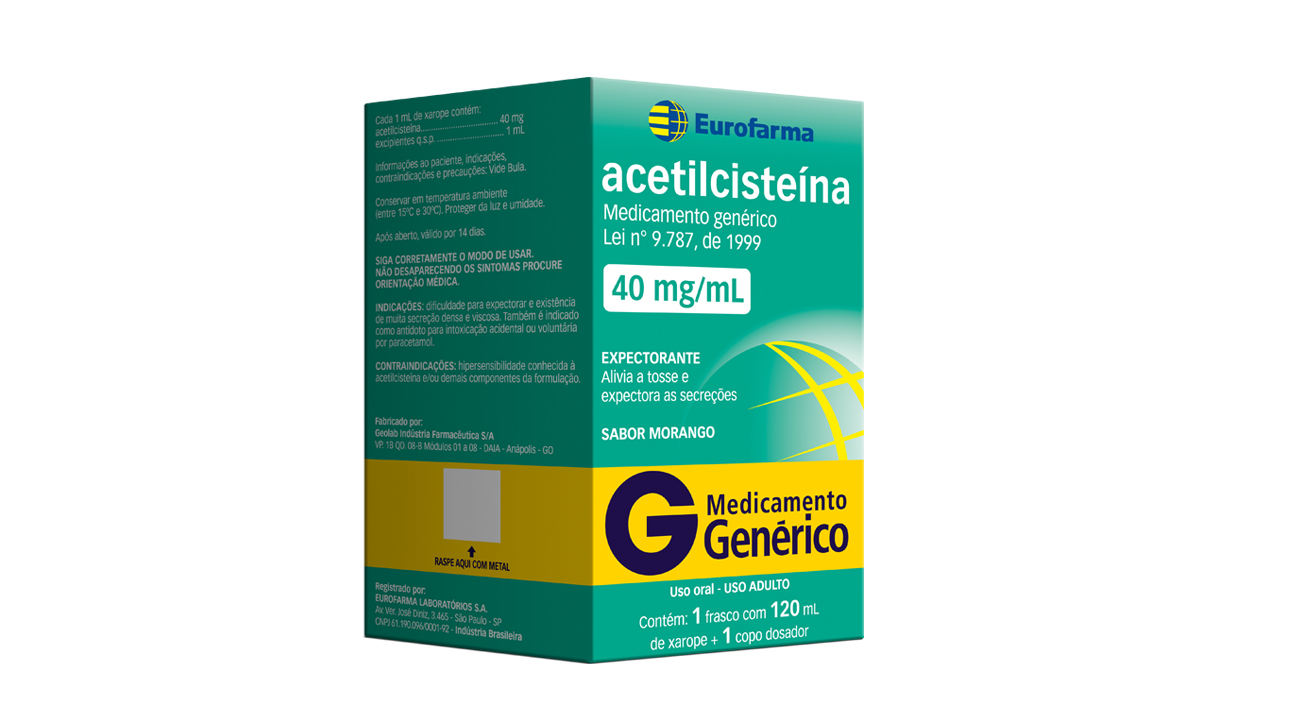 Acetilcisteína Xarope Infantil 120ml - Geolab